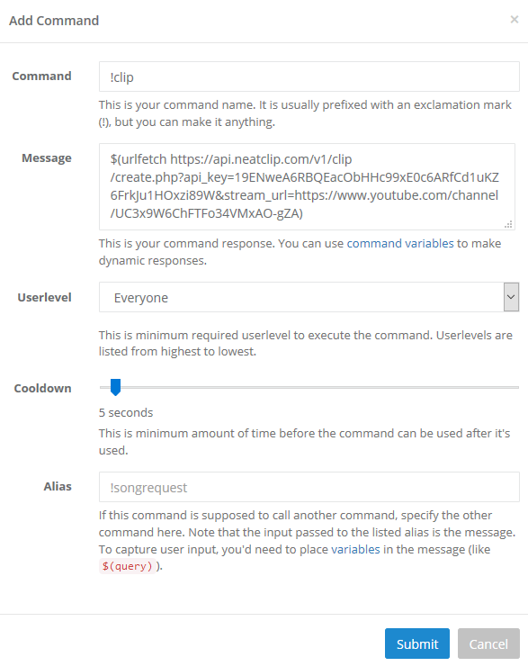 how to add nightbot command